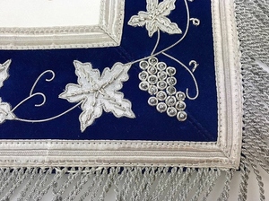 Tablier de Maître Ancien de la Loge Bleue, Qualité A, Or et Argent, Régalia Maçonnique Premium, Tablier de Loge Cérémoniel Maçonnique, Broderie à la Main - Product Image 2