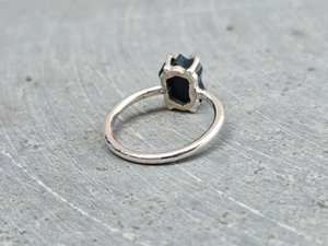 Bague en pierre de sang faite à la main, en argent sterling 925, bijoux en pierres précieuses naturelles, cadeau élégant et tendance pour femmes et hommes - Product Image 5