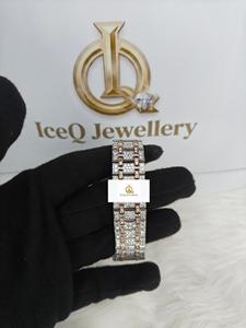 Reloj de Pulsera de Lujo con Esfera Cubierta de Cristales para Fiestas, Reloj de Hombre Estilo Hip Hop con Diamantes Moissanite - Product Image 2