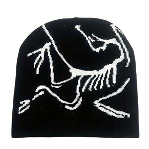 Best Price Low MOQ Custom Logo Jacquard Beanie Manufacturers All Print Fold <b>Winter</b> Skull Knitted <b>Hat</b> Beanie Cap Smooth Fabric - Product Image 1