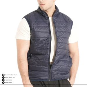 Chaleco Acolchado Personalizado con Logotipo para Hombre, Chaqueta sin Mangas de Invierno de Alta Calidad, Abrigo Acolchado Unisex para Exteriores, Venta al Por Mayor OEM - Product Image 4