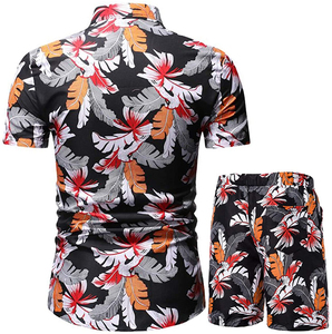 Ensemble T-shirt et short 100 % coton de haute qualité, écologique, pour l'été, style décontracté unique et simple, avec logo, coupe-vent - Product Image 2
