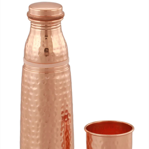 Botella de Agua de Cobre para Terapia Detox, Botella para Beber para Programas de Bienestar Ayurvédico y Prácticas de Salud Natural - Product Image 1