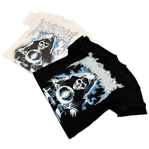 T-shirts amples et épais en twill de polyester 230 g/m² à col montant pour hommes - Product Image 1