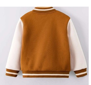 เสื้อแจ็คเก็ตเบสบอลวาร์ซิตี้คอตตอนฟลีซทรงสี่เหลี่ยม ระบายอากาศได้ดี สำหรับผู้ชาย ปี 2026 แบบสั่งทำพิเศษ สำหรับฤดูหนาว  ขายส่ง พร้อมการเคลือบผิว - Product Image 2