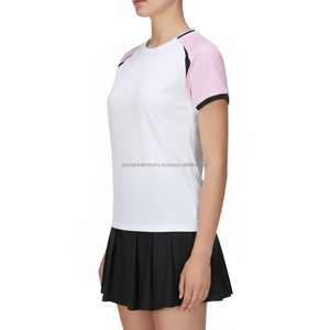 Uniforme de Bádminton para Mujer, Manga Corta Plisada, Secado Rápido, Transpirable, Personalizado, OEM, Venta al Por Mayor - Product Image 3