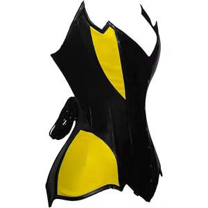 Corsets sculptants modernes haut de gamme en cuir vintage pour femmes, grandes tailles, sexy, au-dessus du buste, OEM - Product Image 4