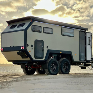 Luxury Travel RV Camper <b>Trailer</b> Portable Mobile Home on Wheels with Kitchen Bathroom Sleeping and Living Space - Product Image 1