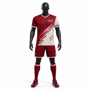 Soccer Uniform High Performance <b>Athletic</b> Jersey And Shorts Designed For Maximum Comfort Flexibility Speed And Long Lasting - Product Image 6