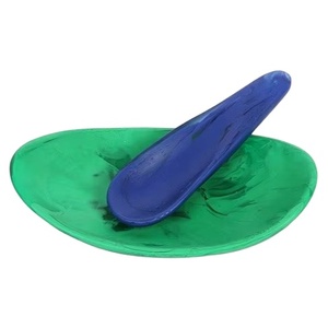 Bol à fruits créatif en résine polie, écologique, pour la décoration de table lors de fêtes, en promotion, avec fourchette et cuillère, et personnalisable - Product Image 1