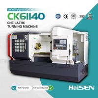 Tour à métaux CNC de grande capacité CK61140, équipement de tournage à longue portée pour le traitement de précision des métaux