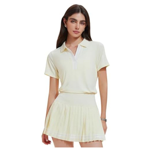 Tenue de tennis haute performance couleur personnalisée, respirante et extensible, comprenant un t-shirt et un short, et une jupe de tennis confortable - Product Image 6