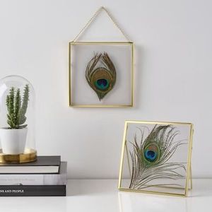 Handmade Metal And Glass Photo <b>Frame</b> <b>Picture</b> Holder for Living Room Decoration and Family Portrait Display - Product Image 2