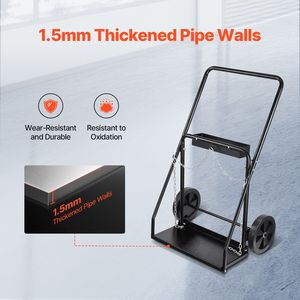 Carrello Porta Bombole per Ossigeno e Acetilene, Capacità 440 libbre, con Ruote Solide da 10 Pollici, per Stoccaggio Bombole - Product Image 4