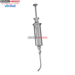 Jeringa de Irrigación Dental de 8.25 Pulgadas con Punta Curva, Instrumento Quirúrgico de Acero Inoxidable, Jeringa de Limpieza Dental de Precisión Reutilizable - Product Image 2