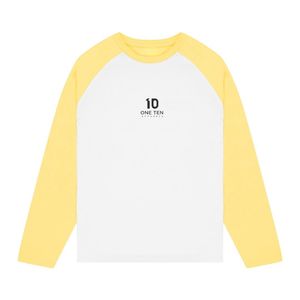 เสื้อยืดแขนยาวผู้ชายสองสี ผ้าฝ้ายพรีเมียม คอวีลำลอง สีตัดต่อ รับผลิตแบบ OEM ODM - Product Image 1