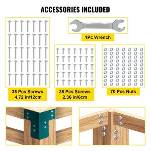 Supports d'angle en acier de 5 mm d'épaisseur pour établi, lot de 8 connecteurs et supports d'étagère à angle droit pour table d'atelier - Product Image 6