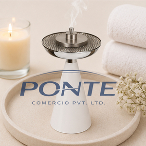 Quemador de Incienso de Metal Moderno y Lujoso Ponte, Porta Incienso Minimalista de Acero Inoxidable para Decoración del Hogar, Meditación y Yoga Spa - Product Image 4