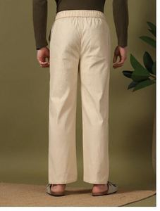 Pantalones Chinos de Algodón para Hombre, Corte Clásico Recto, Cintura Media, Ajustados, Elásticos, Ligeros, Cómodos, Formales, de Oficina, Casuales - Product Image 4