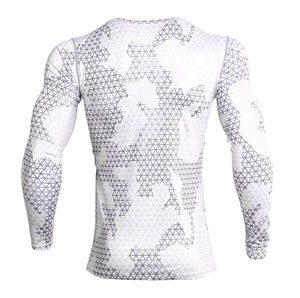 Green And Brown Striped Long Sleeve Rash Guard Quick Dry Polyester Unisex Adult <b>Swim</b> Shirt Sport <b>Top</b> - Product Image 4