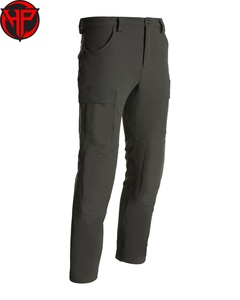Pantalones Hexaplus Industries Negros de Cintura Media, Corte Recto, Estilo Vintage, Tácticos, para Expedición y Caza, para Hombre, Otoño, Premium, Soft Shell - Product Image 3