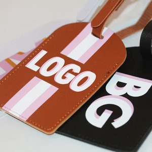 Etiquetas de Viaje de Cuero de Diseño de Alta Calidad, Hechas a Mano con Cuero de Primera Calidad para Conjuntos de Equipaje Premium LTG-0363 - Product Image 3