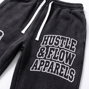 Survêtements d'hiver personnalisés pour hommes, style streetwear, coupe évasée, délavés à l'acide, fabriqués sur mesure, écologiques - Product Image 5