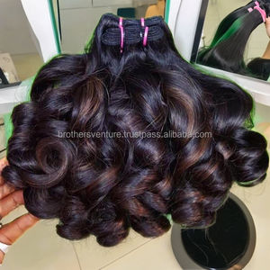 Cheveux vierges de qualité supérieure, vague naturelle, cheveux vierges ondulés avec cuticules alignées, cheveux indiens vierges pour extensions de cheveux humains - Product Image 4