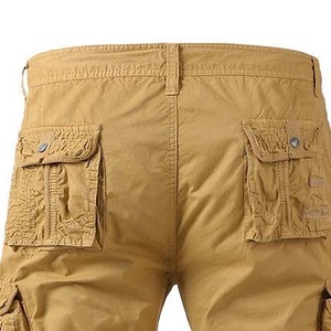 Shorts Cargo Homme pour l'extérieur – Qualité Supérieure, Anti-Plis, 100% Coton, Tissu Toile Solide, Léger, Style Urbain - Product Image 3