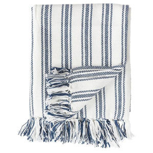 Handwoven Cotton Couch <b>Throw</b> With Boho Style Weave <b>Tassel</b> Border Decorative Blanket Lightweight India Wholesale - Product Image 2