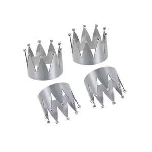 Anneau de serviette décoratif plaqué argent, élégant pour table à manger et usage hôtelier, au meilleur prix - Product Image 4