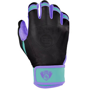 Guantes de bateo de cuero con puño corto en tamaño adulto, guantes de bateo de color sólido personalizados para equipos deportivos, guantes de bateo con puño corto para jóvenes - Product Image 2