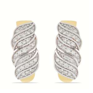 Pendientes de Diamantes Cultivados en Laboratorio Personalizados, Certificados por IGI, Oro de 10K, 14K, 18K, Diamantes Redondos Creados en Laboratorio, Pendientes de Botón con Forma de Tulipán, Joyería para Mujer - Product Image 3