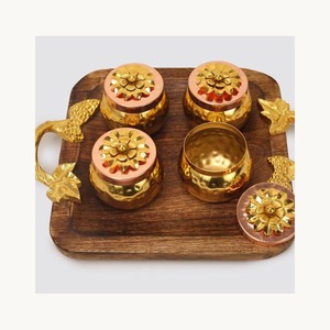 Elegante Caja Metálica para Frutos Secos, Juego de Cajas de Almacenamiento de Lujo Personalizadas y con Estilo para Nueces, Dulces, Chocolates y Dátiles - Product Image 1