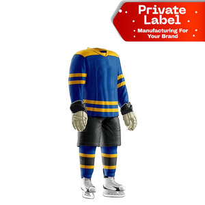 Pro Style Fight Strap Heavyweight Ice Hockey Uniforms High-Density Sublimation Printing Ice Hockey Team Wear - Product Image 1