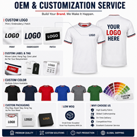 Camisetas de Hombre de Alta Calidad con Diseño Personalizado, 100% Algodón, Estilo Moderno, Talla Grande, Transpirables, Tejido Ecológico