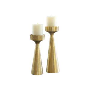 Premium <b>Brass</b> Gold Taper Candle <b>Holders</b> Modern Handmade Design for Best Price - Product Image 1