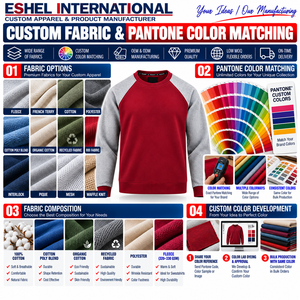Fabricante de sudaderas con mangas raglán personalizadas para marcas de ropa, producción OEM de marca privada y venta al por mayor a nivel mundial. - Product Image 2
