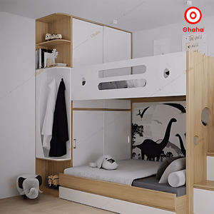 Lit superposé intelligent Ohaha avec armoire intégrée - GTTM043 - Product Image 3