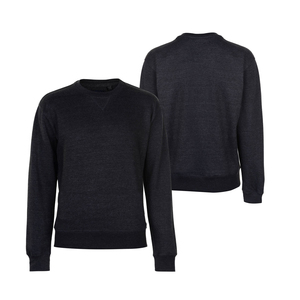 เสื้อสเวตเชิ้ตคอกลมสีดำสำหรับผู้ชาย ทรงปกติ ผ้าฝ้ายถัก 100% สวมใส่สบายๆ สำหรับฤดูใบไม้ผลิ มีซับใน เป็นมิตรกับสิ่งแวดล้อม น้ำหนัก 360 กรัม - Product Image 3