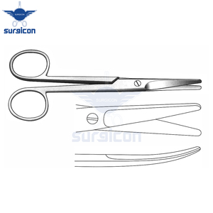 Tijeras Mayo de 14 cm (5½ Pulgadas), Tijeras Quirúrgicas Reutilizables de Acero Inoxidable con Punta Curva para Cirugía General y Corte de Tejidos - Product Image 4