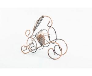 Porte-bouteille à vin décoratif en cuivre avec motif feuille de vigne, style vintage, pour table - Product Image 6