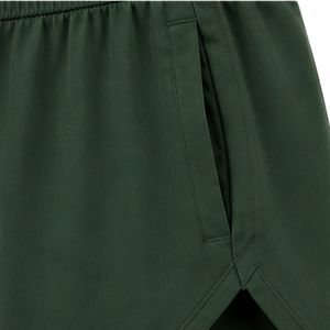 Forest Green <b>Athletic</b> Shorts Women Elastic Waist Drawstring Running Gym Workout Casual Quick Dry Active Wear Shorts Custom OEM - Product Image 4