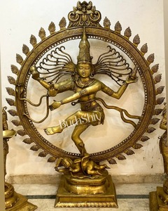 Artesanías de Bronce Radhe Enterprises, Estatua de Nataraja de Bronce Panchaloha GANGESWAVE de Lujo Personalizada, Hecha a Mano y Ecológica - Product Image 6
