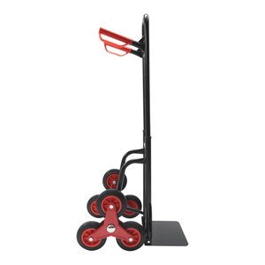 Chariot manuel pliable robuste pour monter les escaliers, capacité 330 lb, avec poignée télescopique et chariot pour le déménagement - Product Image 3