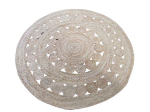 Love Home Tapis écologiques modernes de style farmhouse en coton et jute tressés à la main, motifs variés, lavables, pour nappes - Product Image 6