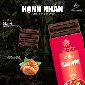 OEM ODM Chocolate Negro Saludable con Almendras 80G, Chocolate Halal al por Mayor en Caja de Empaque Personalizada - Product Image 1