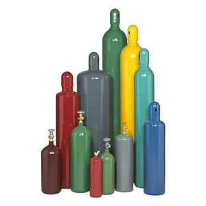 10L leere Gasflasche TPED ISO 9809-1 Stahl flasche 166,7 bar leerer Hochdruck gastank 2418PSI