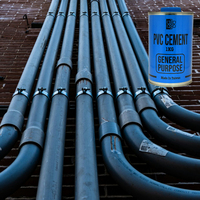 Colle liquide en PVC durable à usage général, séchage rapide, résistante au gel, pour l'assemblage de tuyaux rigides en PVC, construction certifiée SGS