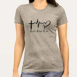 Camisetas de Manga Corta para Mujer, Diseño Personalizado OEM, Moda Verano, Corte Regular, 100% Algodón, Secado Rápido, Transpirables, Tallas Variadas - Product Image 3